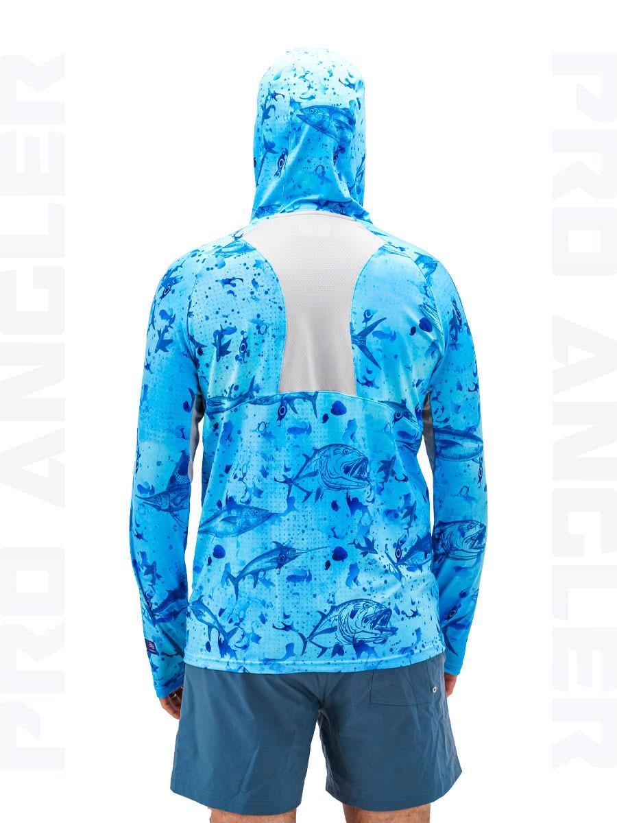 Balıkçı Giyim Fujin Pro Angler S24 Buff&Hoodie Blue Fish - XL