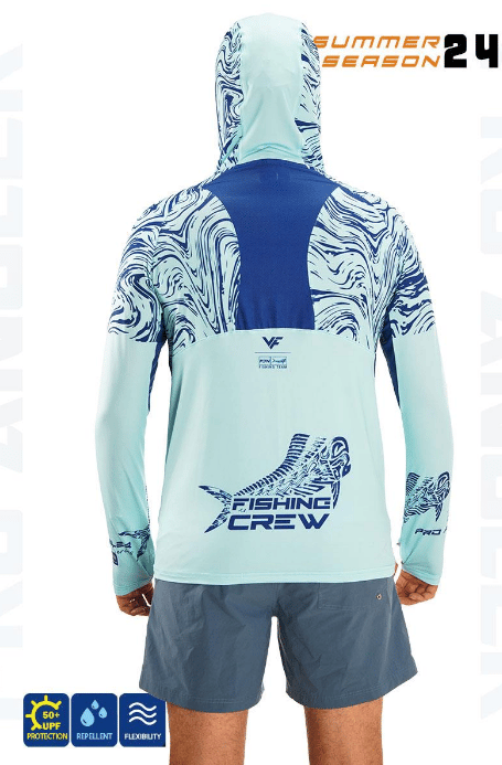 Balıkçı Giyim Fujin Pro Angler S24 Buff&Hoodie Izohips Mint