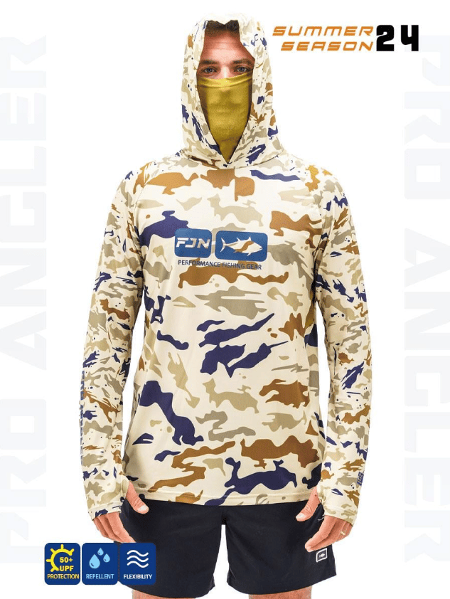 Balıkçı Giyim Fujin Pro Angler S24 Buff&Hoodie Natural Camo - XL