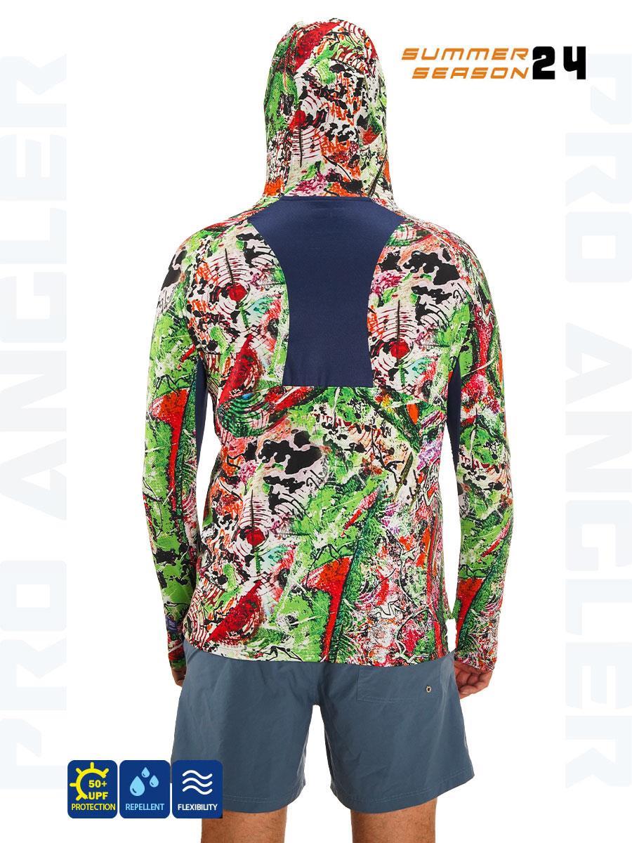 Balıkçı Giyim Fujin Pro Angler S24 Hooded Makai Green Red - L