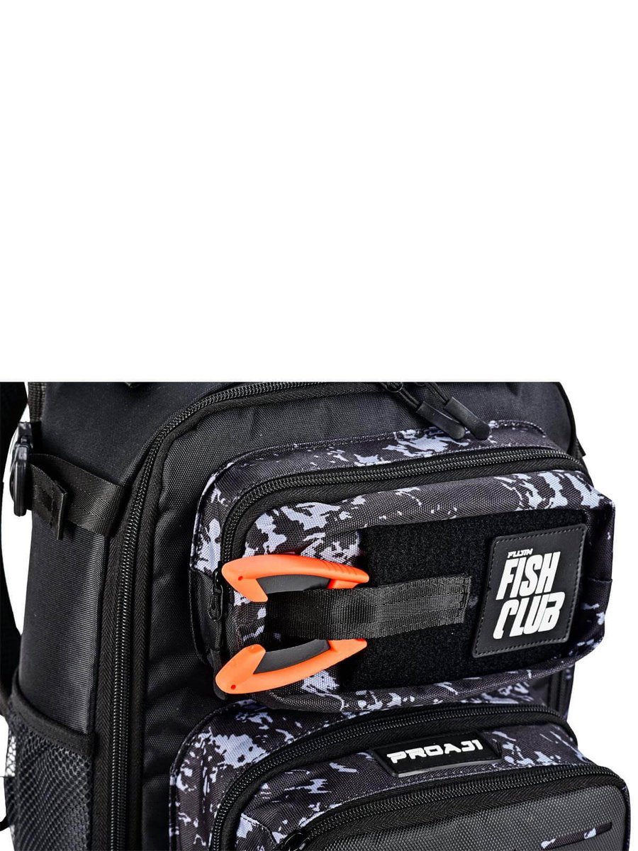 Çanta ve Kutular Fujin ProAji Back Pack Black Camo Balıkçı Sırt Çantası