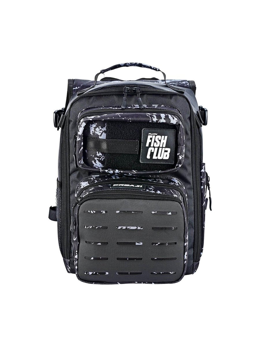 Çanta ve Kutular Fujin ProAji Back Pack Black Camo Balıkçı Sırt Çantası