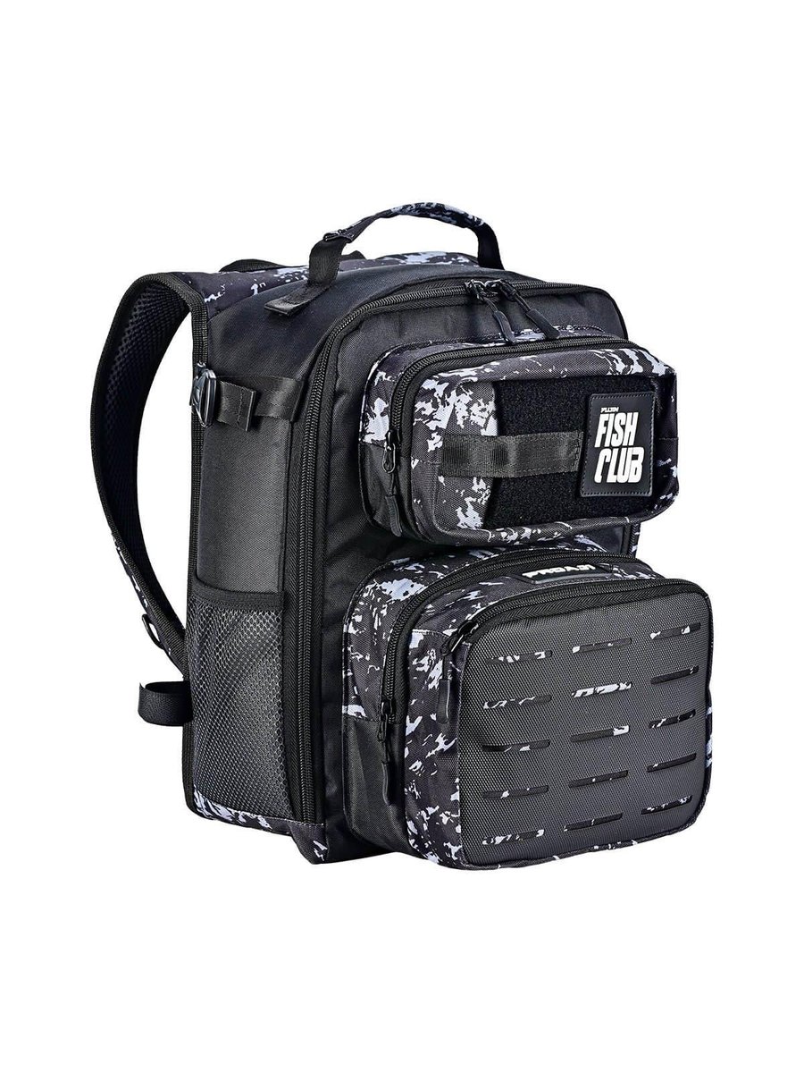 Çanta ve Kutular Fujin ProAji Back Pack Black Camo Balıkçı Sırt Çantası
