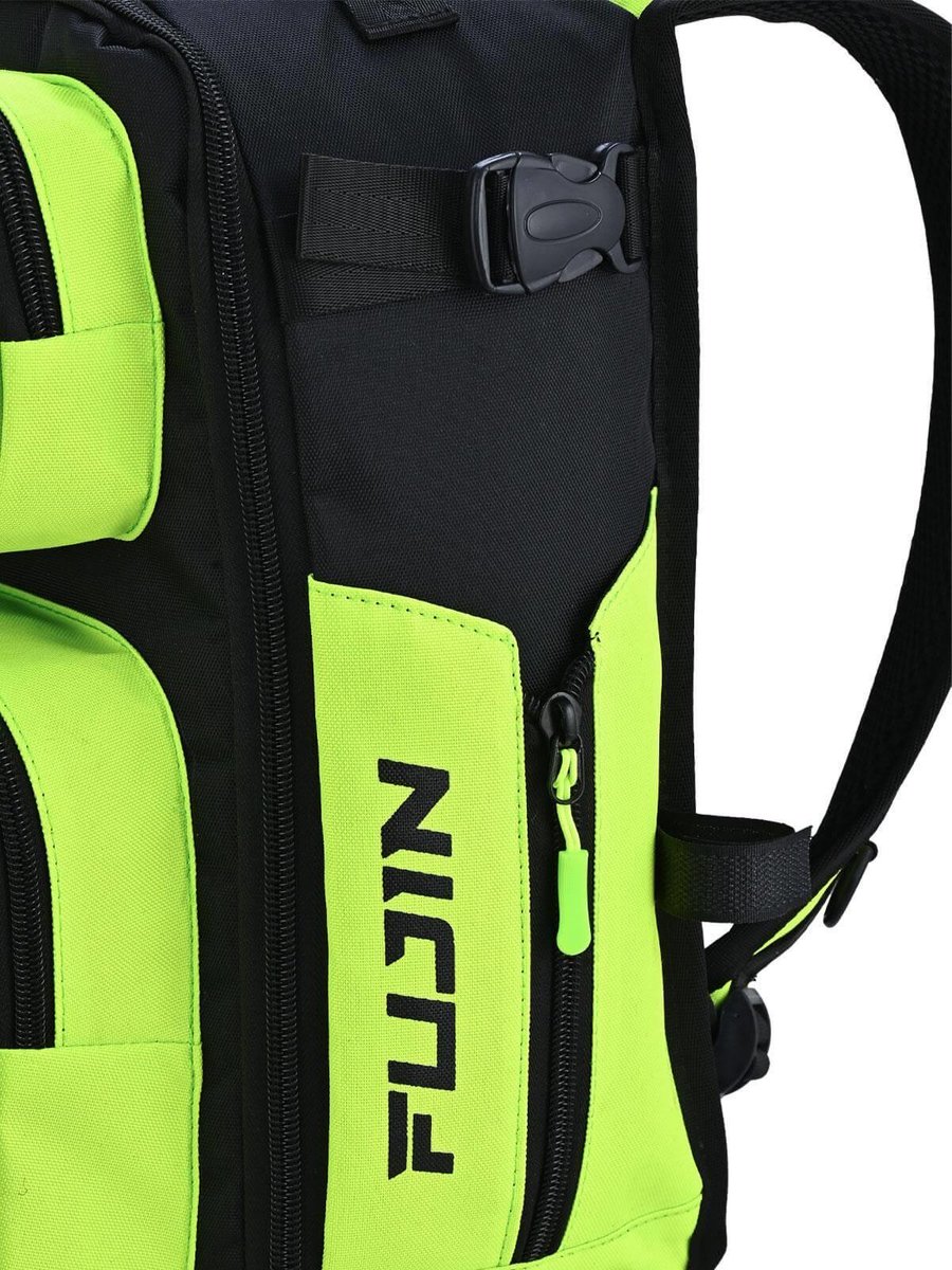 Çanta ve Kutular Fujin ProAji Back Pack Black Lime Balıkçı Sırt Çantası