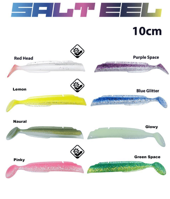 Silikon Yemler Fujin Salt Eel Body 10cm x3 Silikon Yem Gövde - BLUE