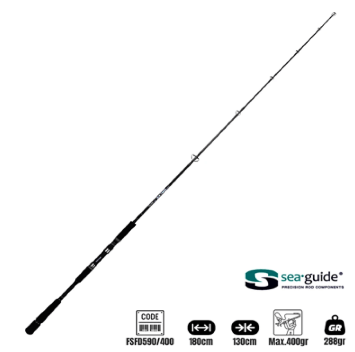 Fujin Sea Force Deep S 180 Cm Max 400 Gr Canlı Jig Kamışı Jigging Kamışları