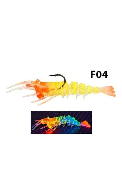 Silikon Yemler Fujin Shrimper 75mm 8.5gr Silikon Karides - F01 JELLY