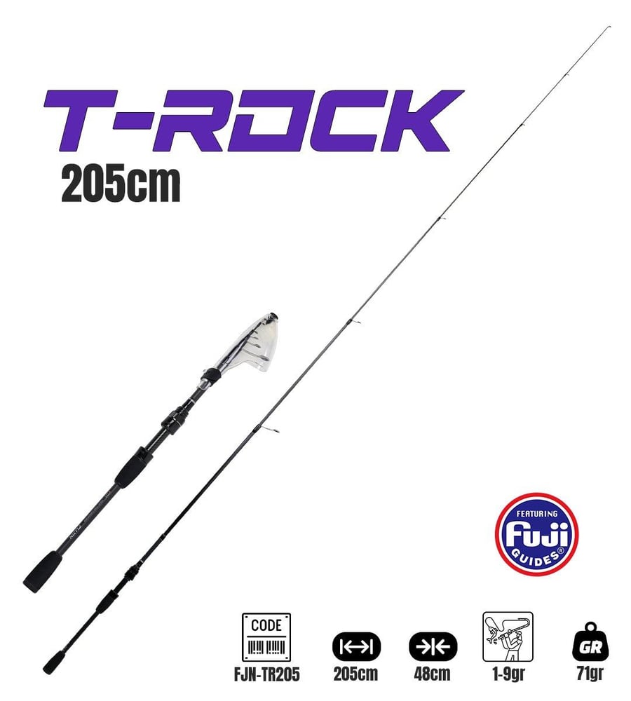 Teleskopik Kamışlar Fujin T-Rock 205cm 1-9gr Teleskopik LRF Kamışı