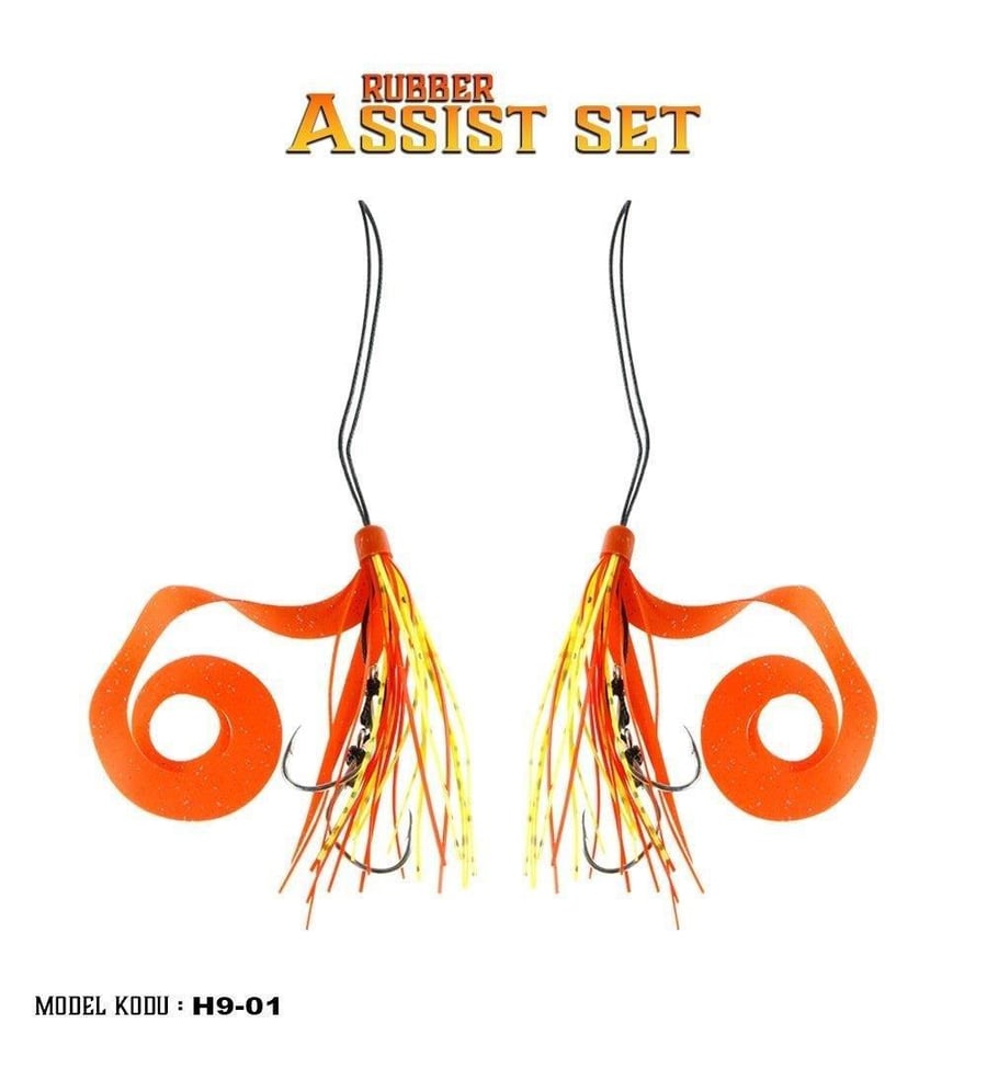 Assist İğneler Fujin Tai Rubber Hazır Skirt Assist Set #H9-01