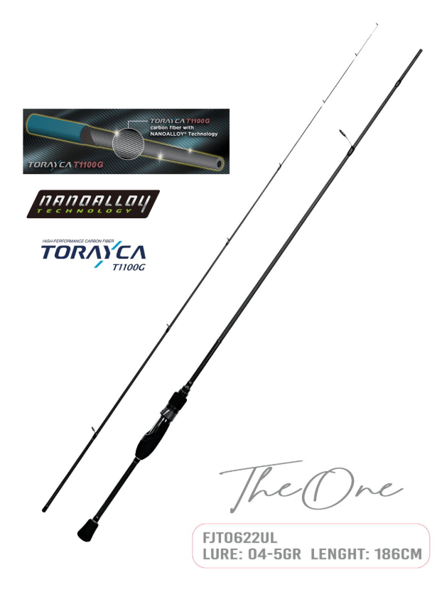 Lrf Kamışları Fujin TheOne 186cm 04-5gr LRF Kamışı 622UL