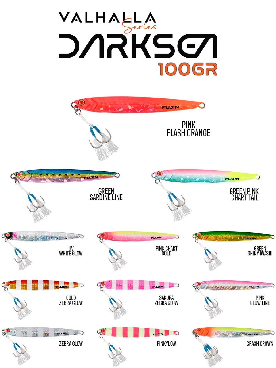 Jig Yemler Fujin Valhalla Darksea 100gr Metal Jig Yem - MT04 ZEBRA GLOW