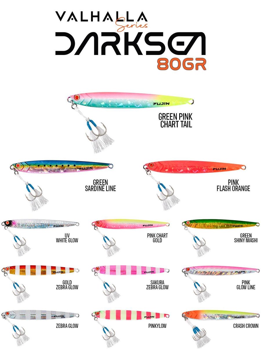 Jig Yemler Fujin Valhalla Darksea 80gr Metal Jig Yem - MT04 ZEBRA GLOW