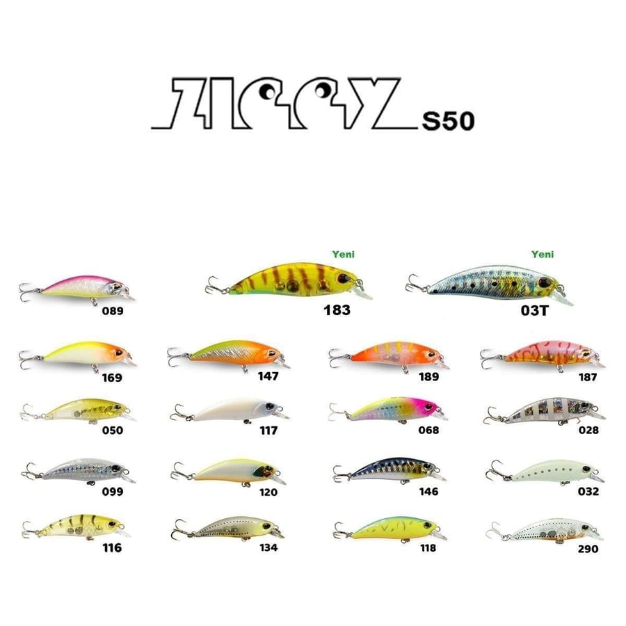 Maket Yemler Fujin Ziggy 50mm 3.6gr LRF Maket Balık