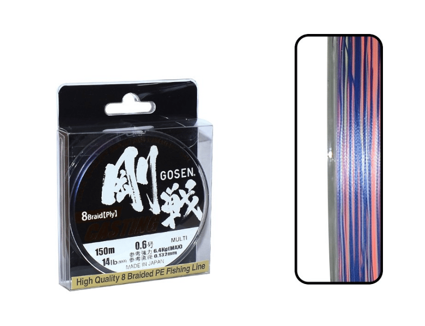 İp Misinalar Gosen W8 Casting PE 8 Örgü Spin İp Misina 150mt Multicolor - 1PE