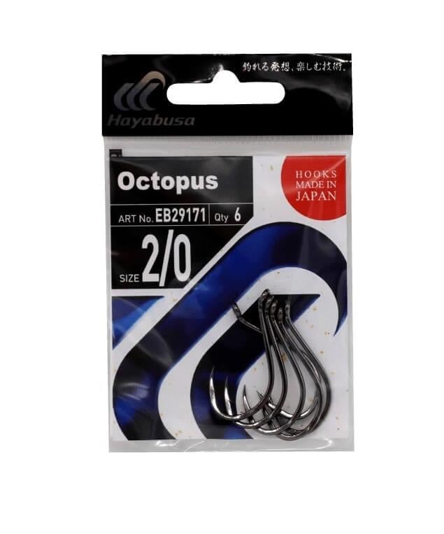 Tekli İğneler Hayabusa HBEK 562 Delikli Octopus Sinarit İğnesi Black Nikel - 5-0