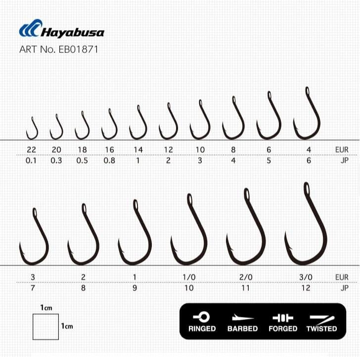 Tekli İğneler Hayabusa HCHN 018 Delikli Papağan Olta İğnesi Black Nikel - 6