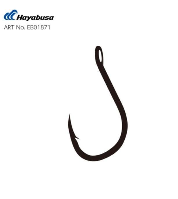 Tekli İğneler Hayabusa HCHN 018 Delikli Papağan Olta İğnesi Black Nikel - 6