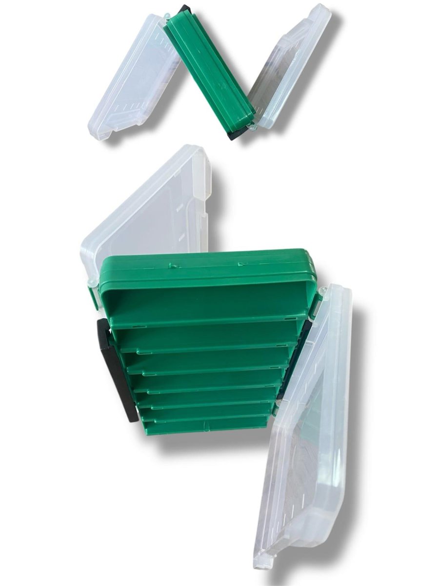 Çanta ve Kutular ICON-IC Çift Taraflı Sahte Balık Kutusu 19cm x 12cm x 3,5cm - YEŞİL