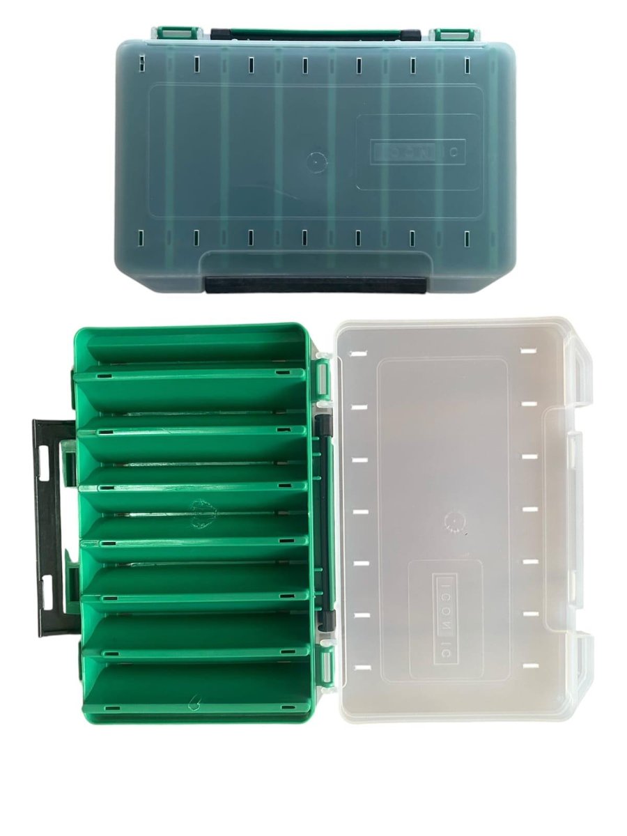 Çanta ve Kutular ICON-IC Çift Taraflı Sahte Balık Kutusu 19cm x 12cm x 3,5cm - YEŞİL