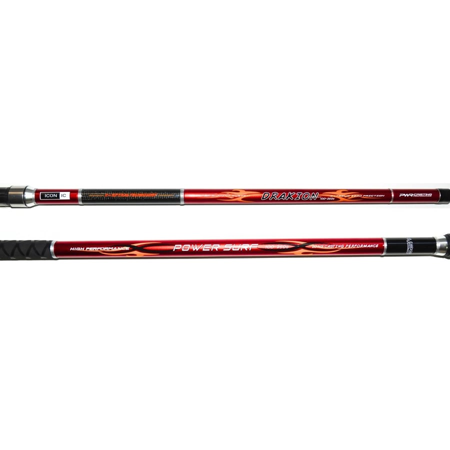 Surf Kamışları ICON-IC Drakion Red 420cm 100-250gr 3 Parça Surf Kamışı