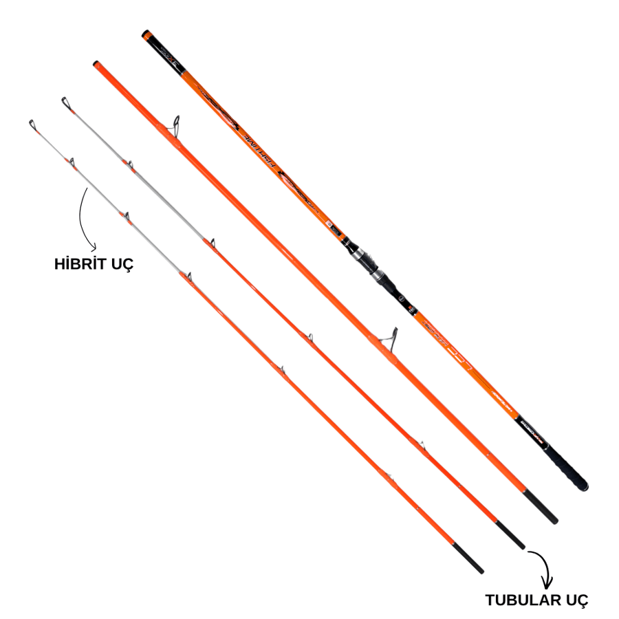 Surf Kamışları ICON-IC Fishtime Limited Edition 425cm 100-275 gr Surf Kamışı (Çift Uçlu)