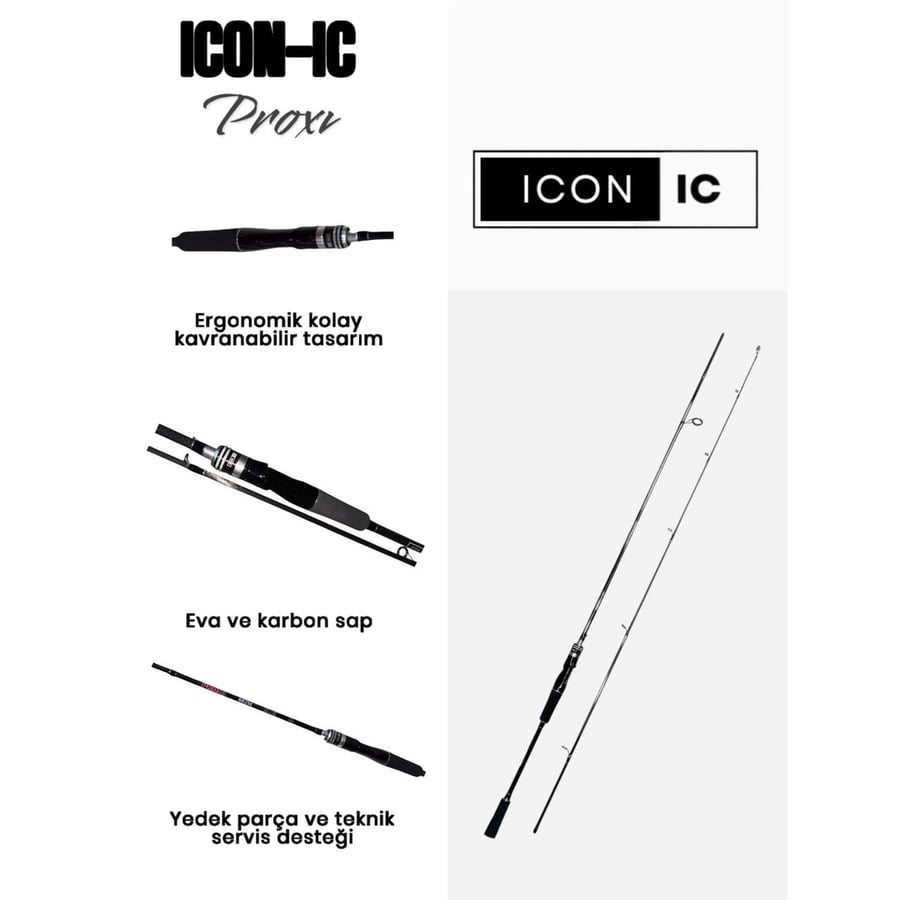 Spin Kamışları ICON-IC Proxi 270cm 5-55Gr 2P Spin Olta Kamışı