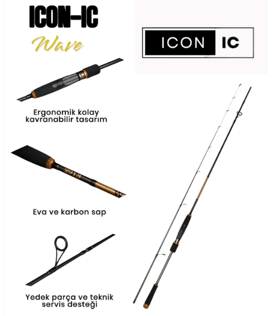 Spin Kamışları ICON-IC Wave 210 cm 7-28 gr Spin Kamışı
