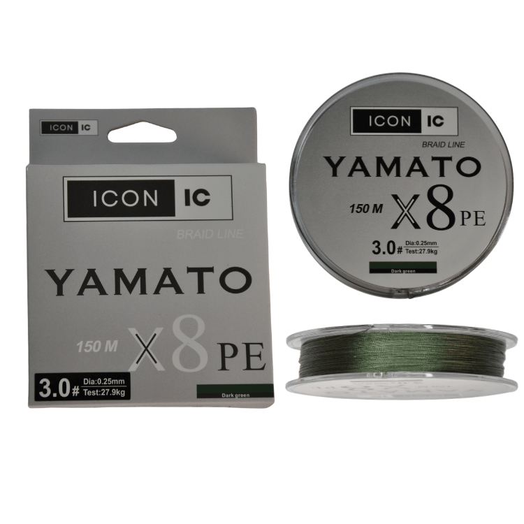 İp Misinalar ICON-IC Yamato 150m X8 Dark Green İp Misina