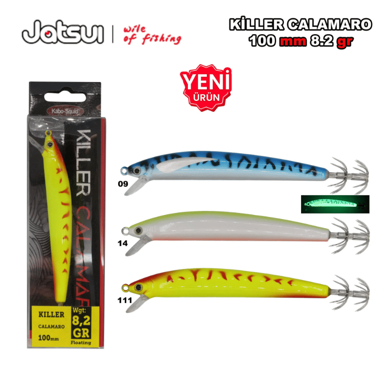 Kalamar Zokaları Jatsui Killer Calamaro 8.2 gr 100 mm Kalamar Zokası
