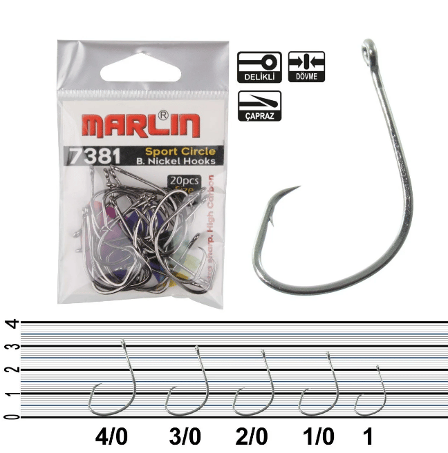 Marlin V7381 Cırcle HC BN İğne Tekli İğneler