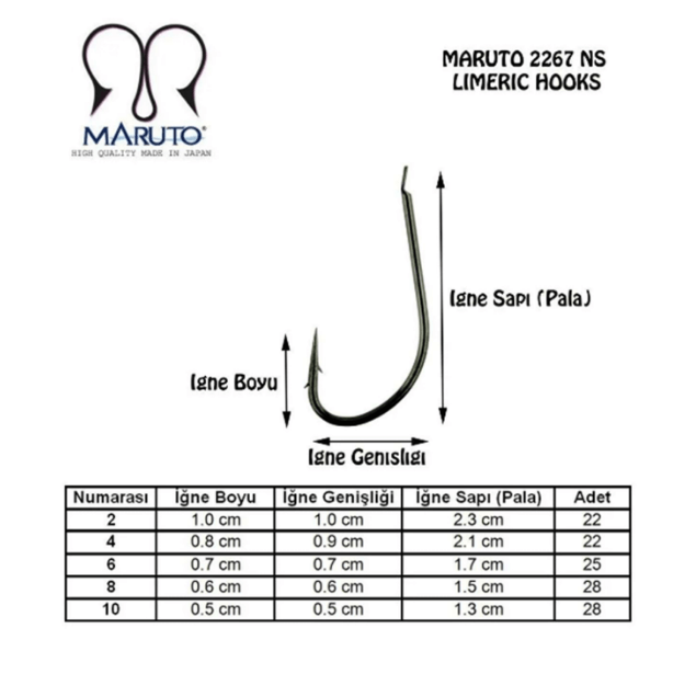 Tekli İğneler Maruto 2267 BN Tekli İğne Siyah  - 1