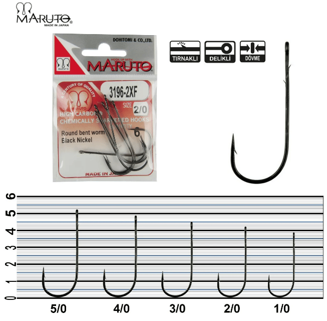 Maruto 3196-2XF Bn İğne - 1/0