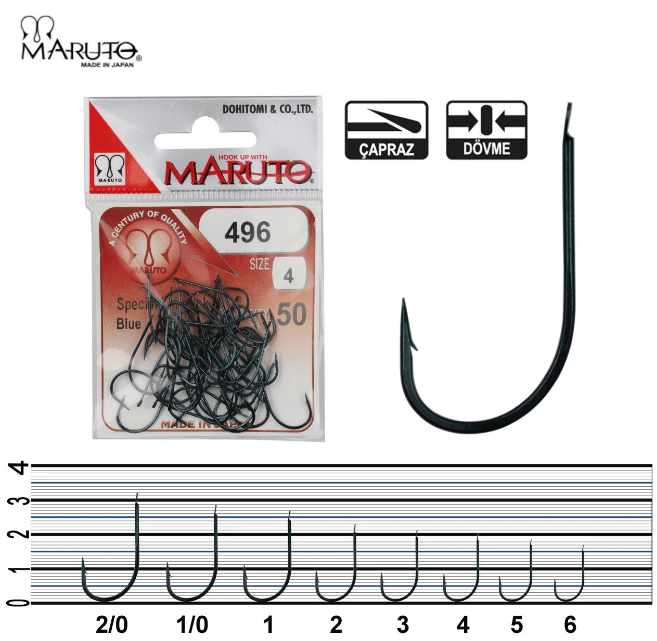 Maruto 496 Mavi İğne Tekli İğneler