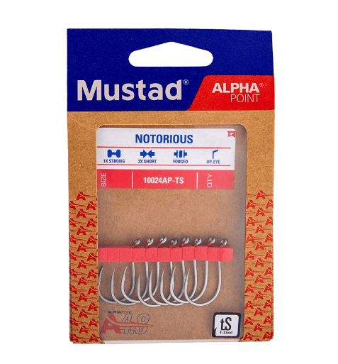 Tekli İğneler Mustad Alpha Point Notorious 10024AP Olta İğnesi