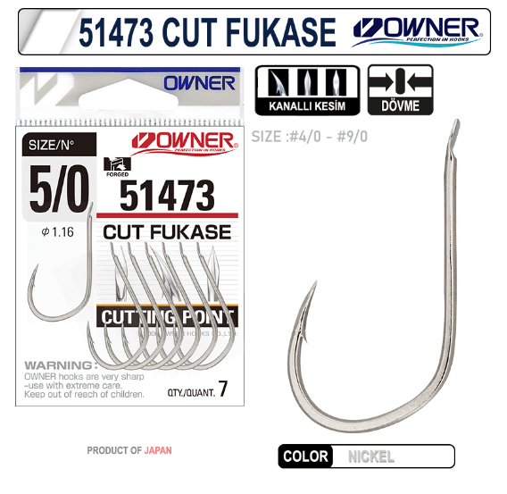 OWNER 51473 CUT FUKASE Tekli İğneler
