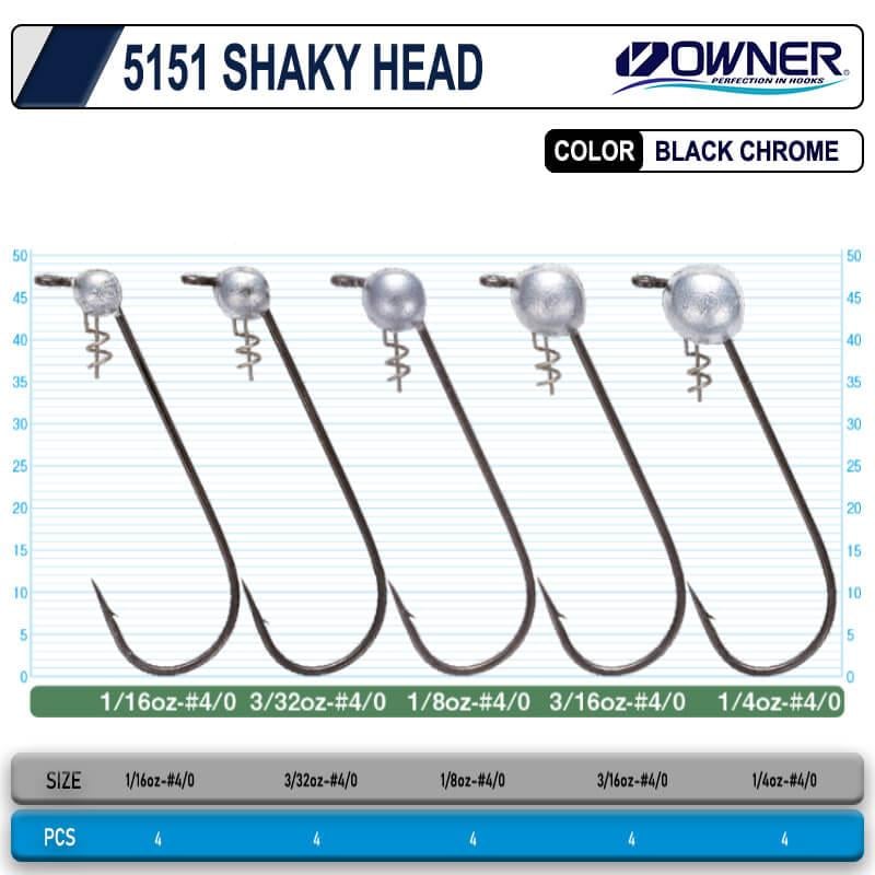 Jig Head ve Zokalar Owner 5151 Shaky Head