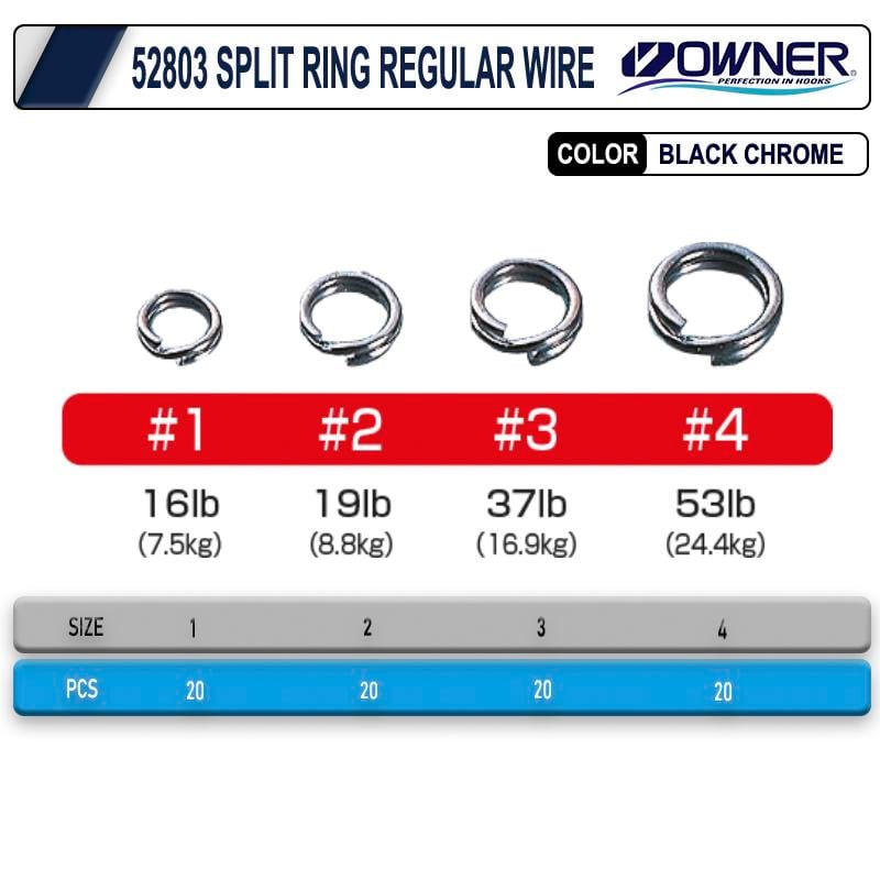 Klips & Fırdöndü Owner 52803 Sprit Ring Regular Wire Halka - #1