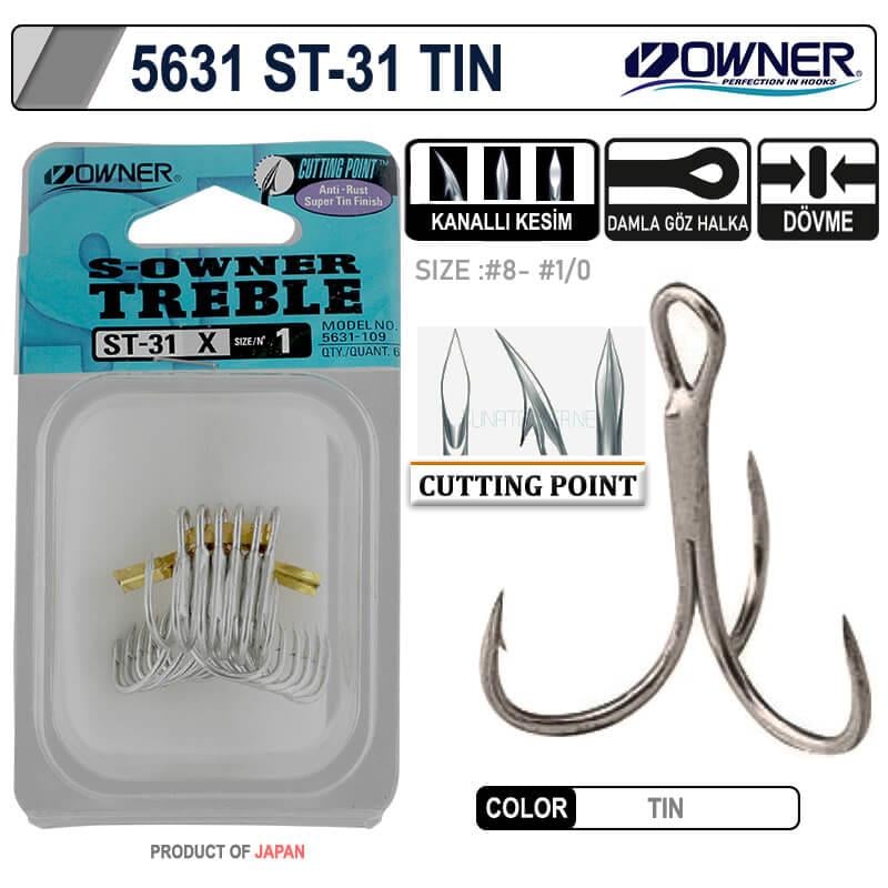 Üçlü İğneler Owner 5631 St-31tn Tin Çarpma İğne - 1