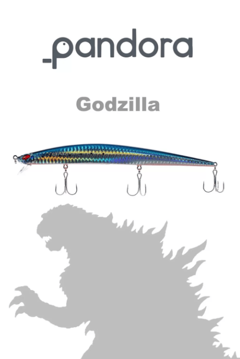 Maket Yemler Pandora Balıkçılık Godzilla 175F Floating Maket Balık - 003