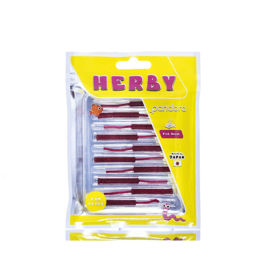 Silikon Yemler Pandora Balıkçılık  Herby Worm 5cm Lrf Silikon Yem(10 Adet)