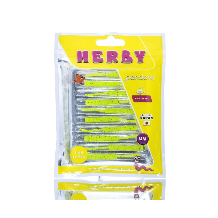 Silikon Yemler Pandora Balıkçılık  Herby Worm 5cm Lrf Silikon Yem(10 Adet)