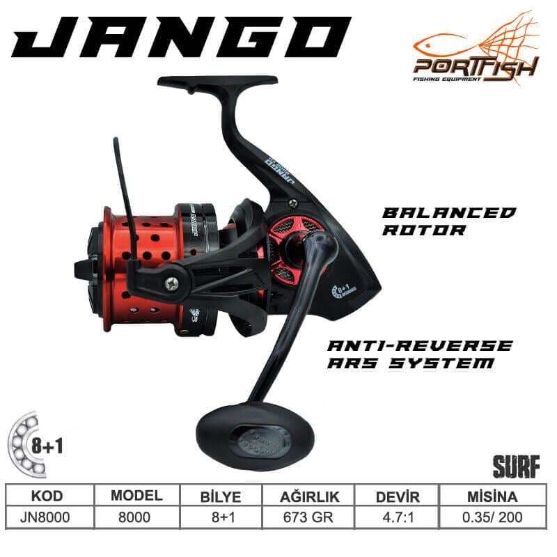 Surf Makineleri Portfish Jango 8000 fd Surf Olta Makinası 8+1 bb