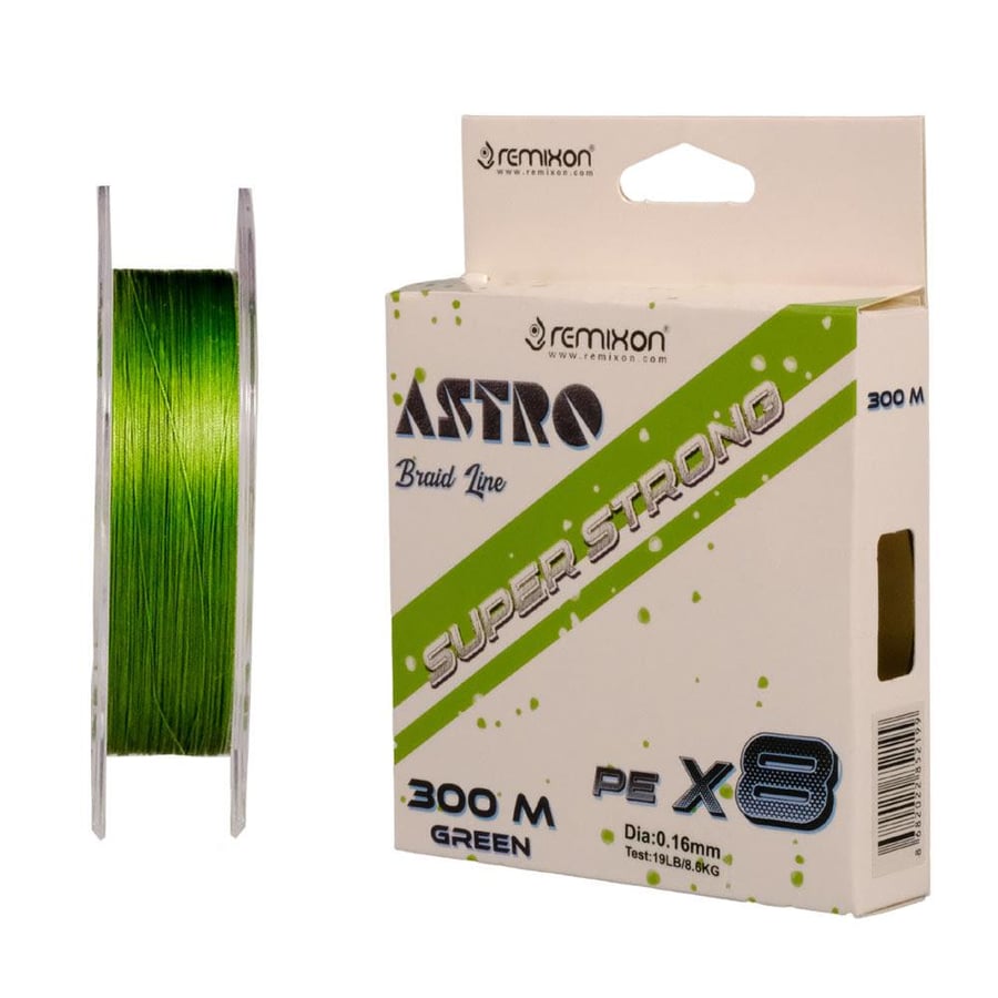 İp Misinalar Remixon Astro 8X 300m Green İp Misina - 0.13MM