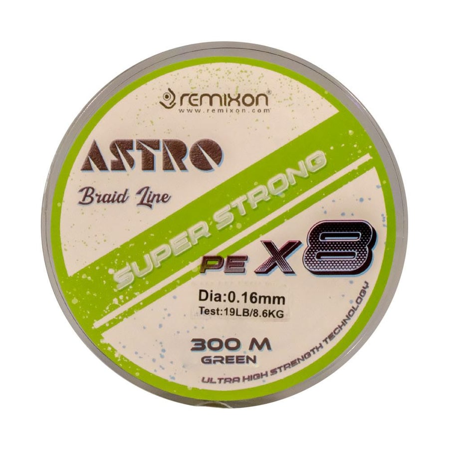 İp Misinalar Remixon Astro 8X 300m Green İp Misina - 0.13MM