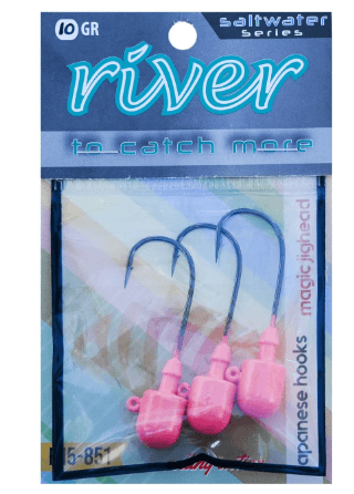 Jig Head ve Zokalar RIVER MAGIC JIG HEAD PINKGLOW 3P - 2GR