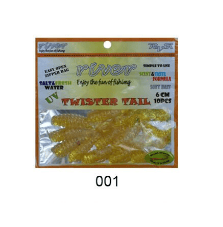 Silikon Yemler River Twister Tail 6 cm 10pcs Silikon Yem  - 1
