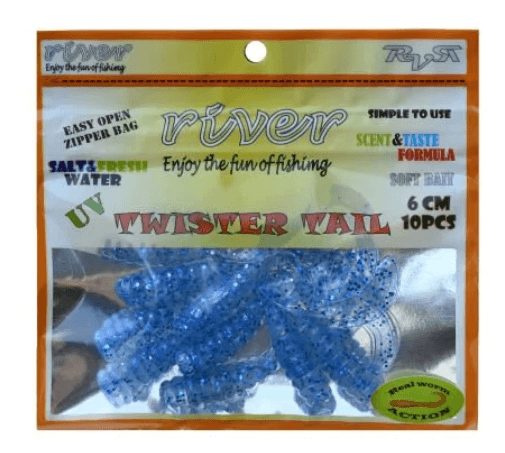 Silikon Yemler River Twister Tail 6 cm 10pcs Silikon Yem
