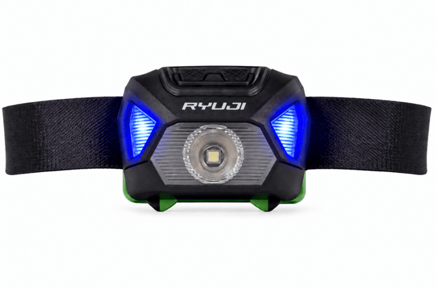 Ryuji 100 Lümen Beyaz ve UV Işıklı Kafa Lambası Fener ve Kafa Lambaları