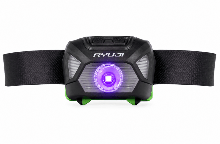 Ryuji 100 Lümen Beyaz ve UV Işıklı Kafa Lambası Fener ve Kafa Lambaları