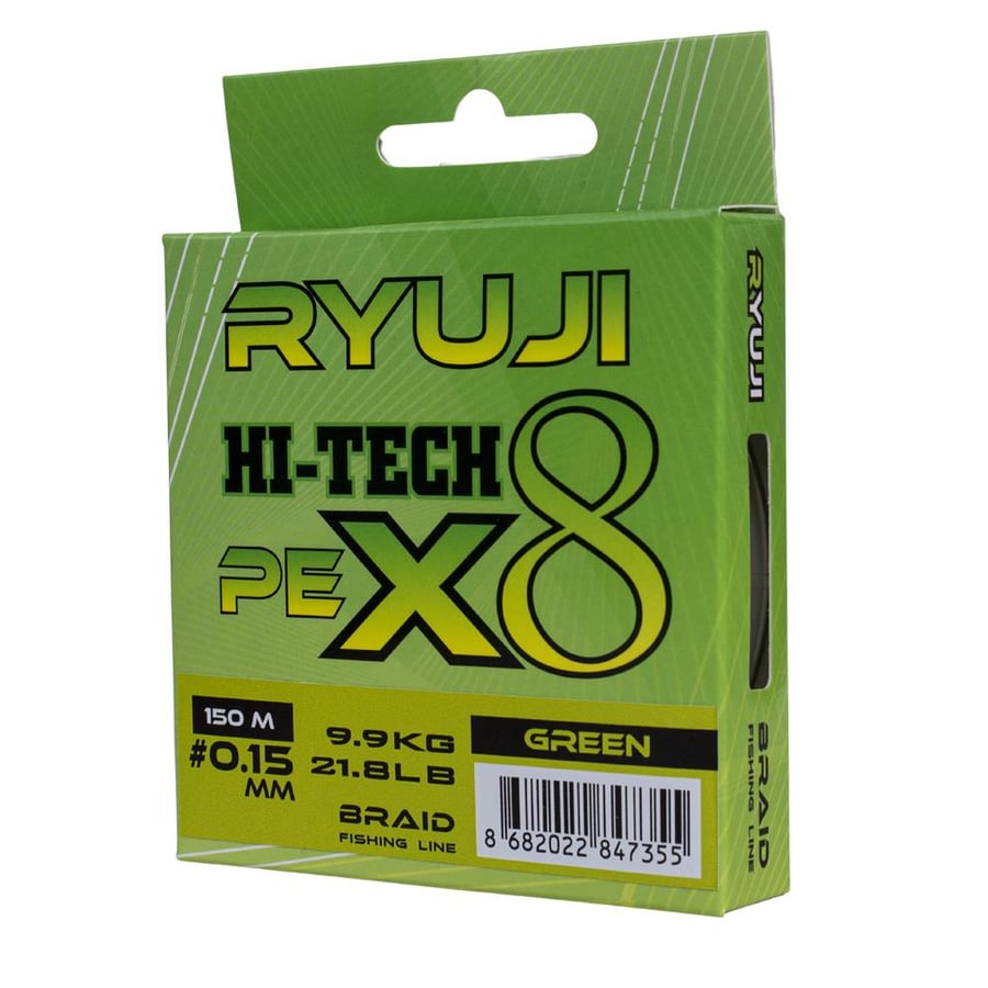 İp Misinalar Ryuji Hi-Tech X8 150m  Green İp Misina